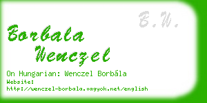 borbala wenczel business card